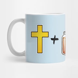 Christ plus Iced Tea equals happiness Mug